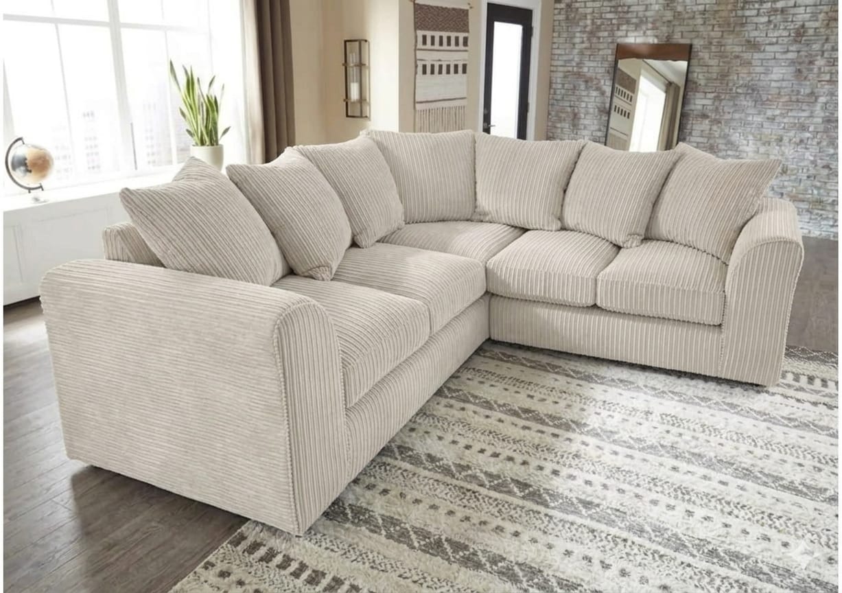 Dylan Corner Sofa – Cream - Image 4