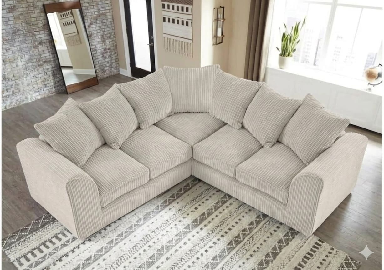 Dylan Corner Sofa – Cream - Image 2