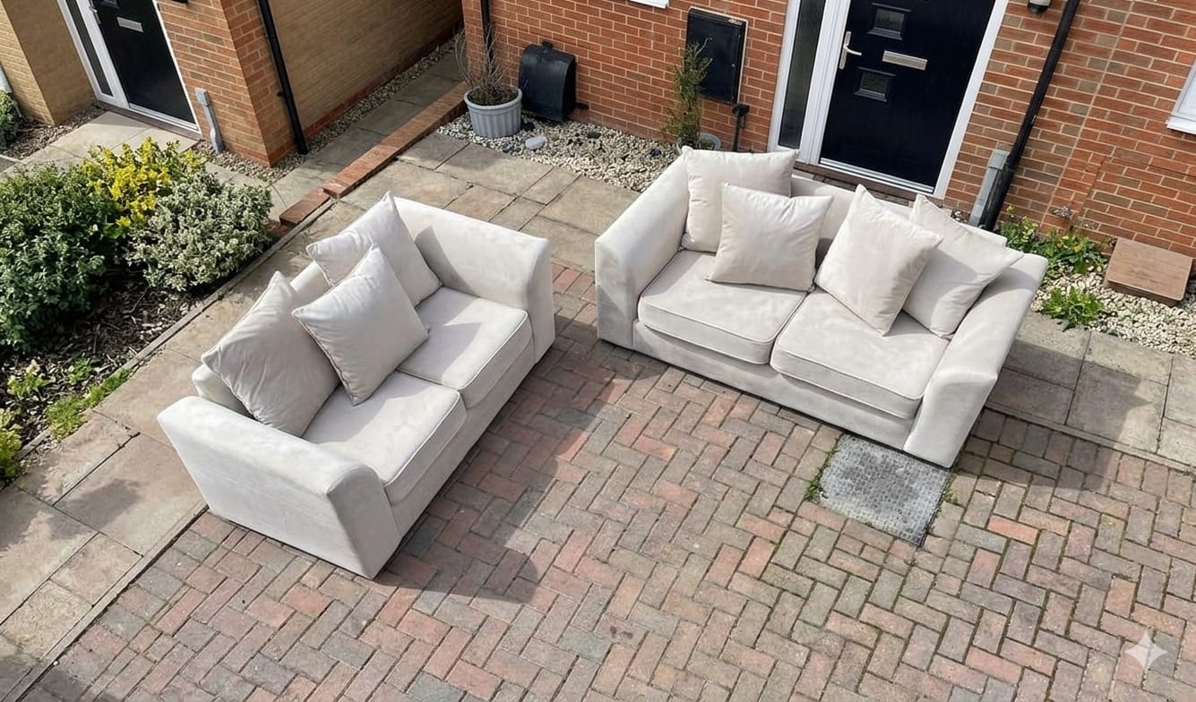 Dylan 3+2 Sofa Set – Cream - Image 2